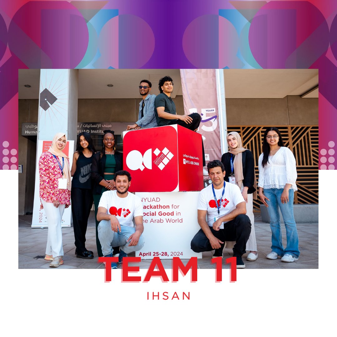 Spotlight on Team 11 - Ihsan | إحسان. Enhancing humanitarian aid distribution with quantum-enhanced resource allocation, Ihsan aims to ensure those lacking basic necessities get the help they need.

#NYUADHackathon2024Teams #NYUADHackathonTeams #NYUADHackathon