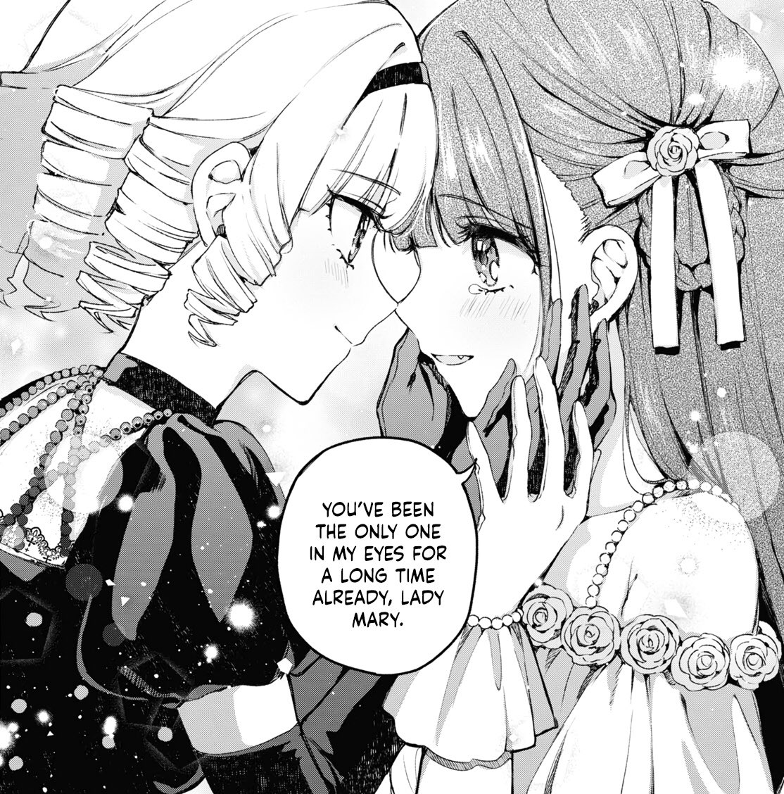 OH JEEZ, NOT ANOTHER VILLAINESS I’M SIMPING OVER???🤪🤪🤪

“If I Could Take the Villainess’ Hand Tonight” is another hidden gem of a yuri manga that you should all check out, your queen Lady Mary commands you!!!👸🫵🙇‍♀️