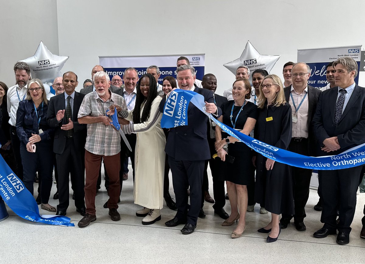 Great to be at the official opening of the new Orthopaedic centre for elective operations at Central Middlesex Hospital today. This will reduce the number of cancelled operations. Congratulations to the North West London Team.