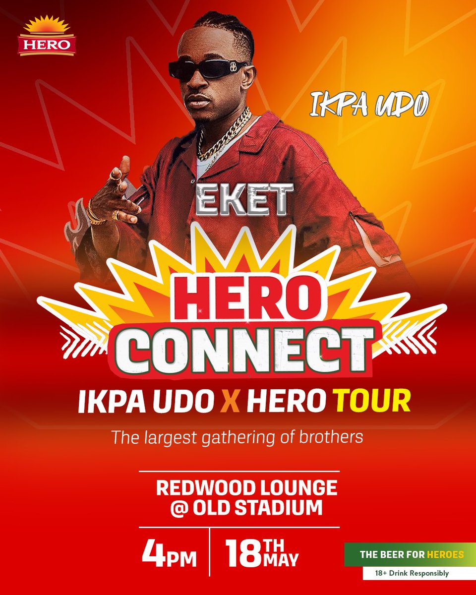 EKID IDIODIONG O!!!! Massive love & big shoutouts to my super top fans in EKET ✨❤️🔥🦸🏽‍♂️❤️👑🔥💫 Y‘all should stay woke cuz IKPA UDO is about to storm the town heavily again with @HeroLager E go choke!!! #HeroConnect2024xIkpaUdoTour #UruDia #HeroLager #SonOfTheSoil #AlbumComing