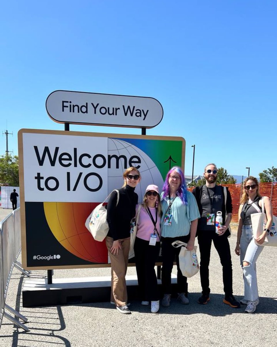 So excited for #GoogleIO2024 starting tomorrow! Part of the Flutter fam is here, can’t wait to see everyone else tomorrow 💙 @AnnaLeushchenko @imafiguresk8r @spydon @esrakadah