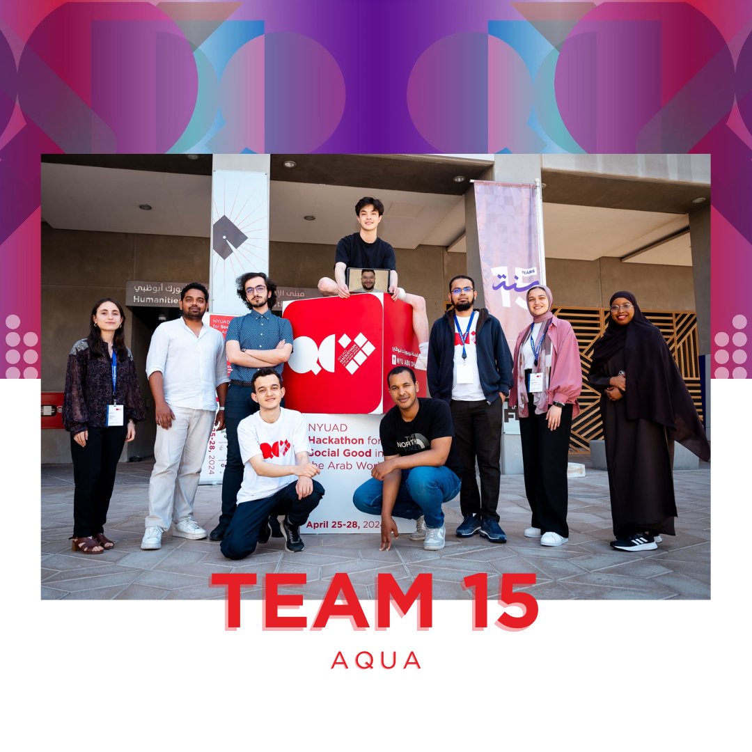 Spotlight on Team 15 - aQua | نقاء. Using quantum simulations to identify solutions for removing harmful PFAS molecules from water supplies, making them safe to drink.

#NYUADHackathon2024Teams #NYUADHackathonTeams #NYUADHackathon