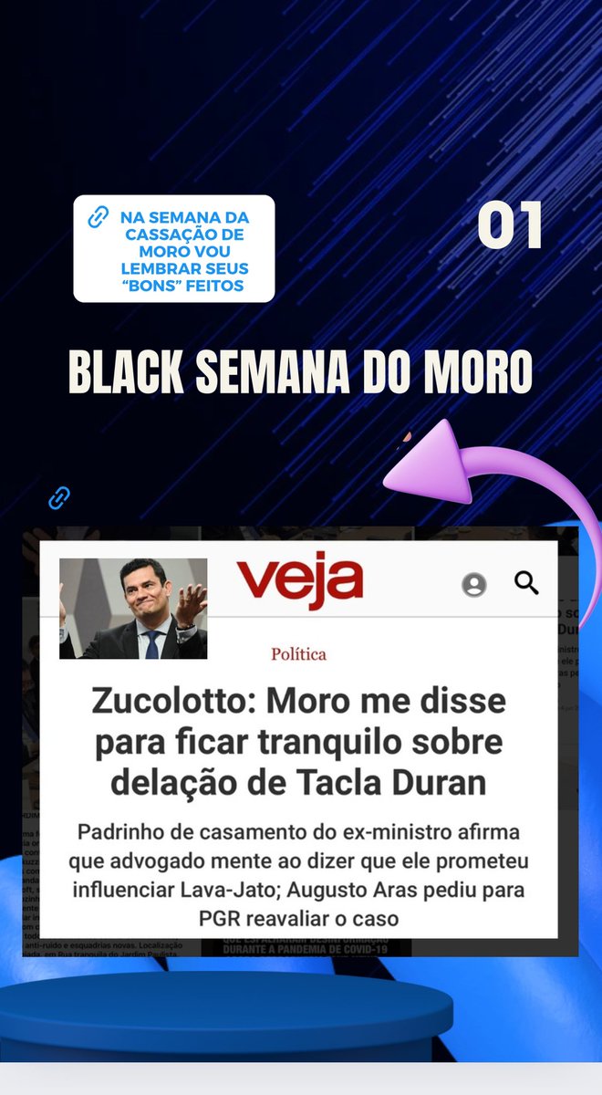 🅱️❌ BLACK SEMANA DO MORO
CAP. 1

Na semana que se inicia o julgamento da cassação do mandato de Sergio Moro, todo dia vou lembrar os feitos duvidosos deste perigoso indivíduo.

Começo com o caso que o advogado <a href="/TaclaDuran/">Rodrigo Tacla Duran</a> acusa o padrinho de Moro, #Zucolotto
de extorsão.

Teria