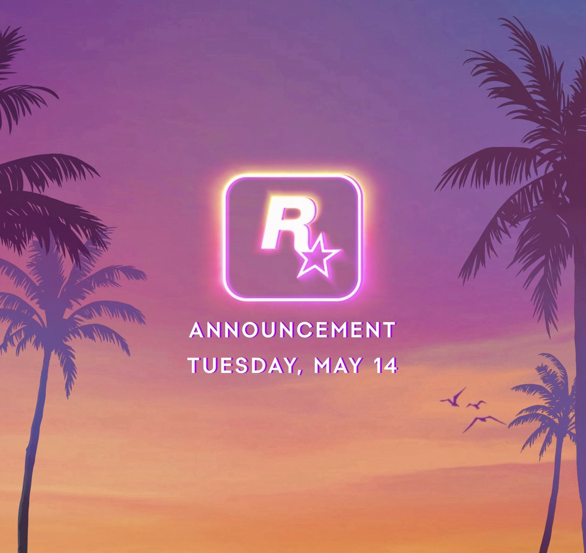 GTA 6 ANNOUNCEMENT ON MAY 14TH!? ⁉️ 

People are SPECULATING that Rockstar will be dropping an announcement tomorrow, & here are some things we could possibly see.

- Screenshots & possibly the cover art
- info on pre-orders
- Trailer 2 announcement date 
- Logo change