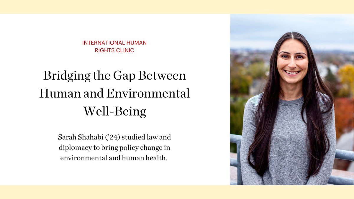 Sarah Shahabi (’24) shares, '...I want to make sure I’m working with the people who are connected to the causes & understand how closely the environment affects human health & well-being.' ➡️spr.ly/6016jhVnq #BULaw2024 #publicinterestlaw @FletcherSchool
