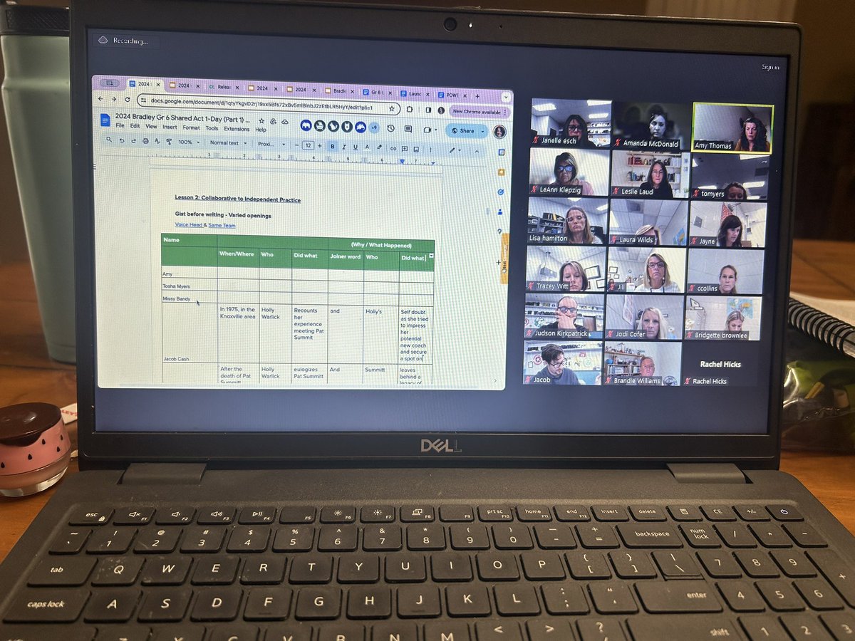 Beginning the <a href="/thinkSRSD/">Science of Writing Instruction</a> journey …training today for our 6th grade ELA teachers! I am so excited to be moving this up to the middle school! <a href="/leannklepzig/">LeAnn Klepzig</a>