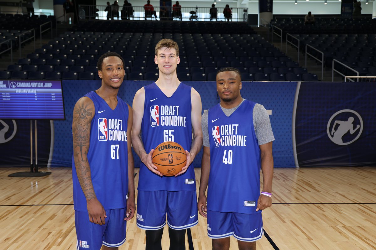 Love to see our #JrNBAAlum Ron Holland, Kyle Filipowski & Isaiah Collier together at the #NBACombine 💪 🏀