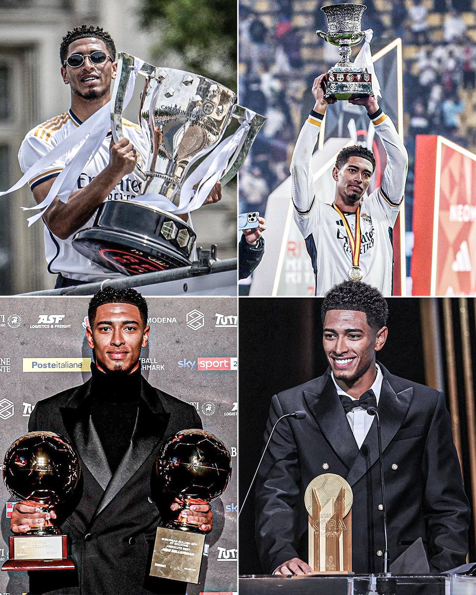 Jude Bellingham has done nothing but win trophies since arriving at Real Madrid 🏆🔥