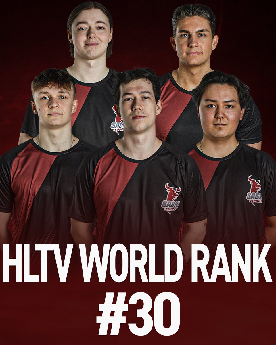 Sashi Esport 🥩 (@sashi_esport) on Twitter photo Today marks another huge milestone in the history of Sashi Esport, as we have officially entered the top 30 on the <a href="/HLTVorg/">HLTV.org</a> World Ranking! 
This week’s ranking reflects all the hard work the team has put in lately, and we are SO ready to continue the grind! 🔥 
#EatOrBeEaten 🥩 Today marks another huge milestone in the history of Sashi Esport, as we have officially entered the top 30 on the <a href="/HLTVorg/">HLTV.org</a> World Ranking! 
This week’s ranking reflects all the hard work the team has put in lately, and we are SO ready to continue the grind! 🔥 
#EatOrBeEaten 🥩