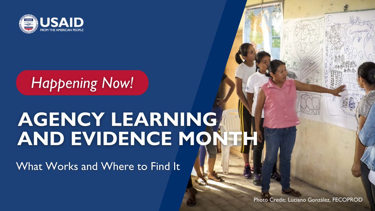 Agency Learning and Evidence Month is in full swing! Join @USAID & guests for virtual #AgencyLearningAgenda events 🔎 usaidlearninglab.org/usaid-agency-l… This week: How #evidence supports #youth employment, direct #LocallyLed partnerships, #climate adaptation for small farmers, and more!