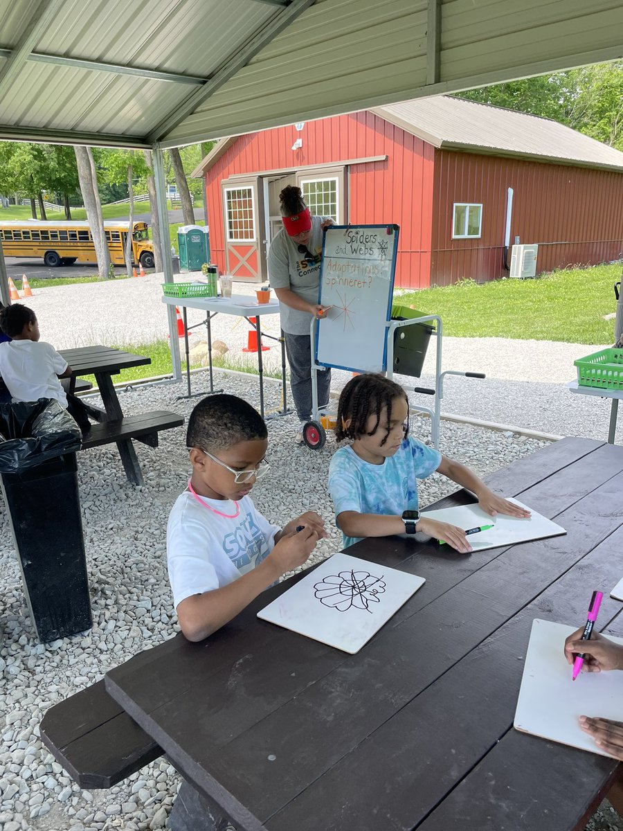 FIELD TRIP (Part 1) - We had a great time at @thestemconnect today!! We learned about bee hives and made our own class hive, worked together to make bird nests, and learned how spiders make their webs and how to draw webs of our own! #WeAreWayne #PantherProud