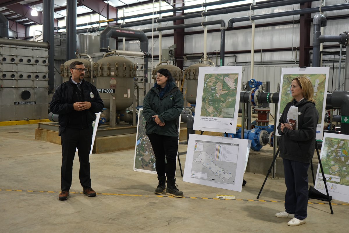 Cleaning the groundwater at Crossley Farm has long been a priority for @EPAregion3 — and thanks to the Bipartisan Infrastructure Law, their progress is speeding up. Thank you to Administrator Ortiz and EPA's impressive team who are dedicated to health & safety of the community.