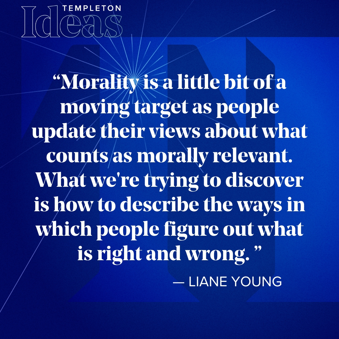 Sometimes, it's difficult to distinguish between right and wrong. Psychologist @LianeLeeYoung is researching the factors that affect our moral judgments and the role of intentions in daily interactions. Hear what she's learning: bit.ly/3Uzj75t