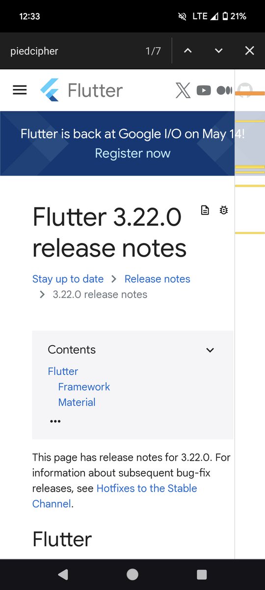 new #googleio, new #flutterdev release, 7 of my changes made it to v3.22; release notes always bring a smile on my face! 💙

iconAlignment prop to ButtonStyleButton widgets is the biggest one out of my 7 changes! 💪