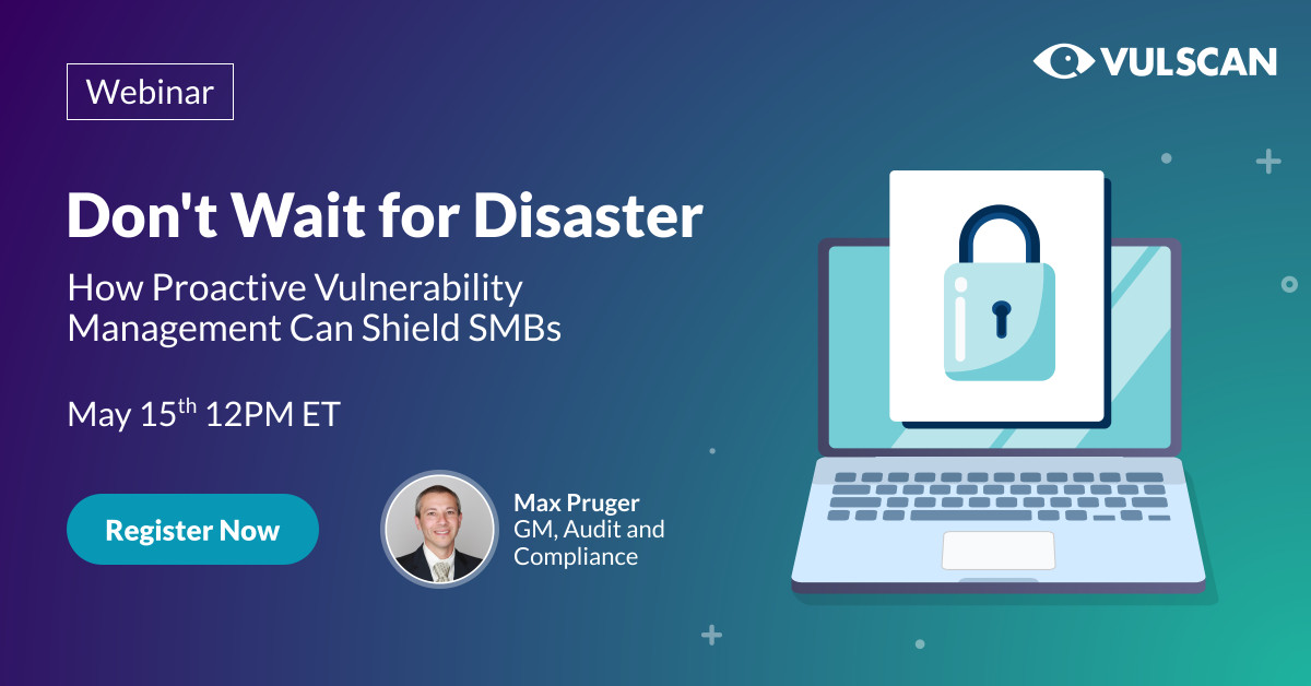 Join our webinar w/ Max Pruger on May 15th to empower your business with effective cybersecurity tools & practices. Learn the importance of regular #vulnerability scans & how vulnerability management yields valuable insights for risk mitigation. RSVP! bit.ly/4a9oa2l