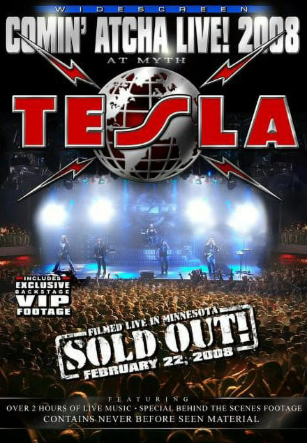 We have been getting a lot of messages about our 2008 DVD 'Comin' Atcha Live'. They are now back in stock and available at these authorized outlets Amazon, DeepDiscount and Merchbar. Purchase from links at teslatheband.com/dvd These are not available at shows. #livedvd