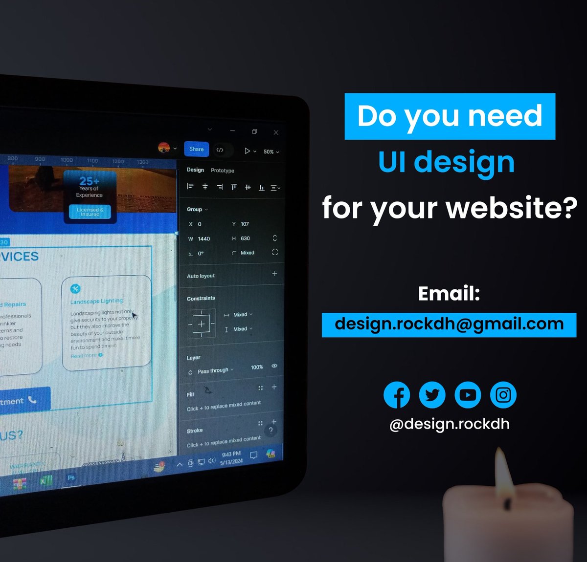 Do you need UI design for your website ?
Email: design.rockdh@gmail.com

#design #ui #ux #uidesign #websitedesign #uiuxdesign #webdesign #designrockdh