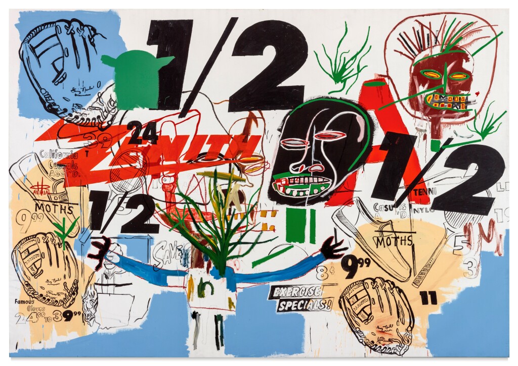 #AuctionUpdate: Andy Warhol and Jean-Michel Basquiat’s ‘Untitled’ from 1984 sells for $19.4M, setting a new auction record for their legendary Collaboration series. #SothebysContemporary