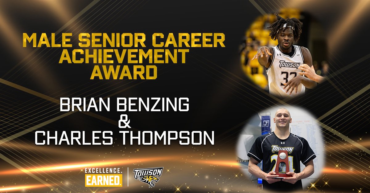The Male Senior Career Achievement Award goes to both Brian Benzing and Charles Thompson! #GohTigers