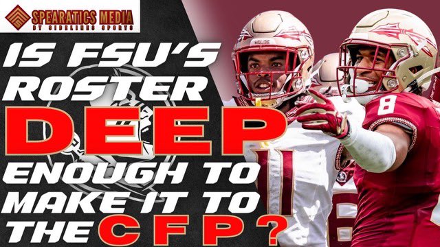 #FSUTwitter watch tonight at 8:15pm EST as we discuss if FSU has enough depth to make it to the #CFP retweet and like the post watch here youtube.com/live/mkmhqObXq…