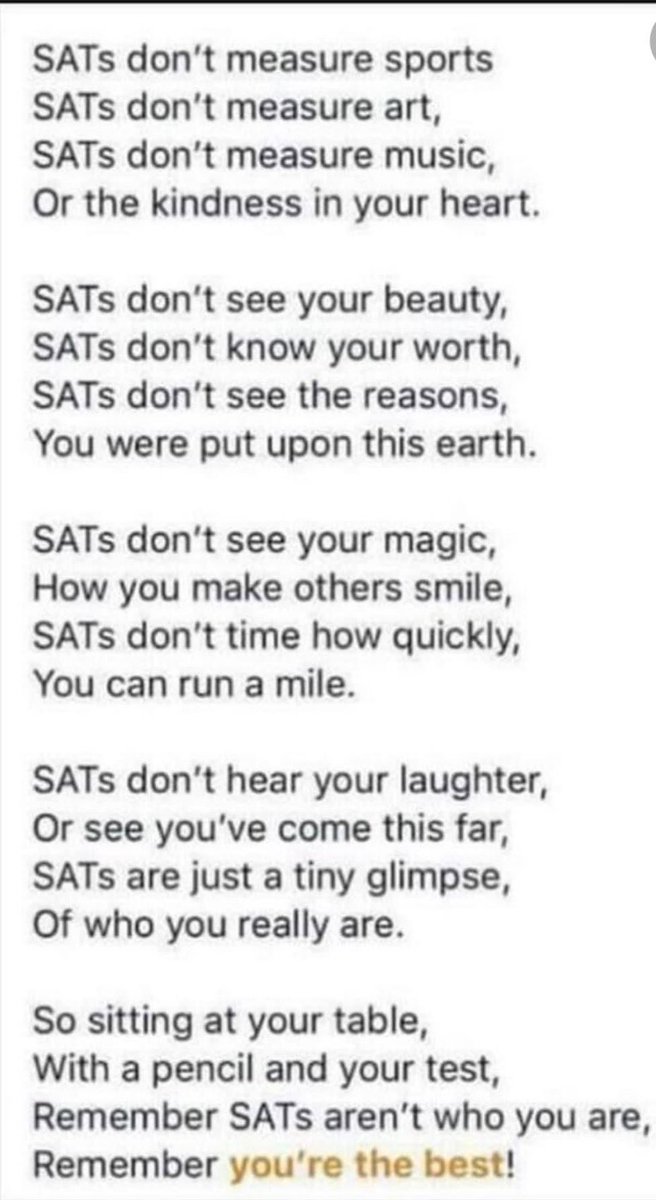 A little message to all year 6 #Southwark young people. Remember you are all AMAZING! #SATS #SATSWeek