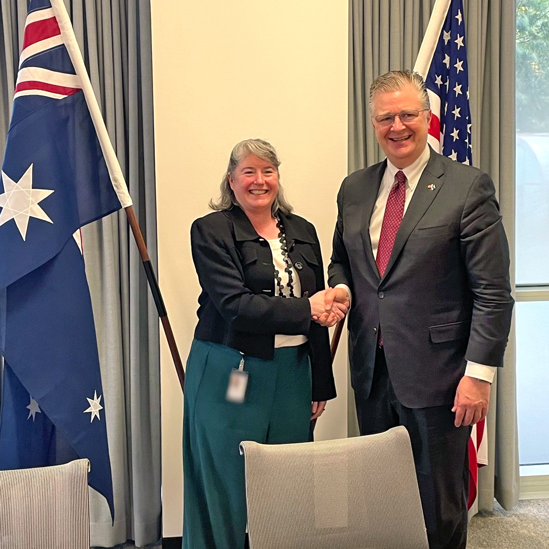 Assistant Secretary @USAsiaPacific Daniel Kritenbrink's trip to Canberra last week strengthened the U.S.-Australia alliance. Discussions with senior government officials and experts, including @IndustryGovAu Secretary Meghan Quinn, focused on deepening collaboration to address