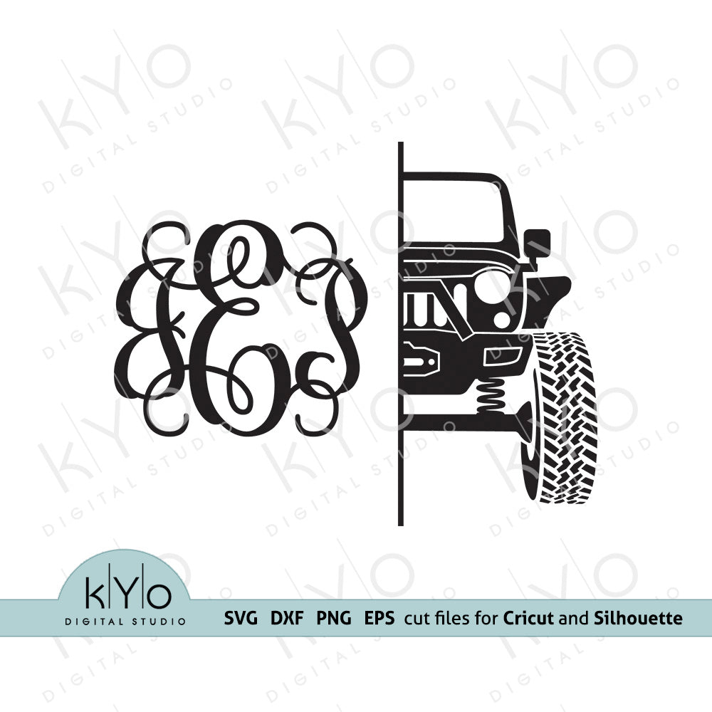 Check out this product 😍 Split Jeep Monogram Svg cutting files 
#monogram #printables #shirtdesign #cricut #sublimation #svgfiles #lasercutting 
Shop now 👉👉 kyodigitalstudio.com/products/jeep-…