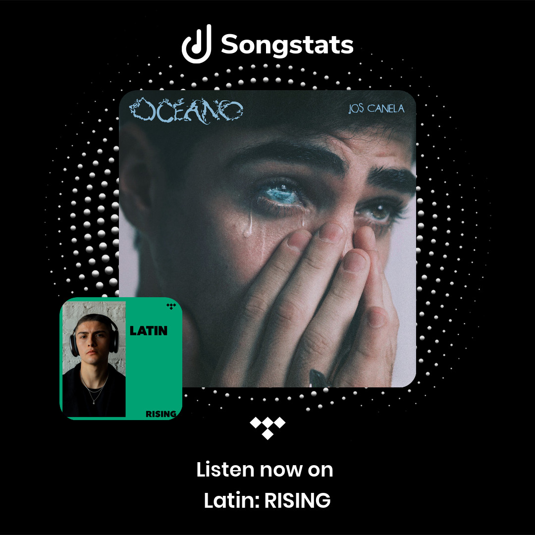 SongstatsApp's tweet photo. @josdice Aww yeah!! "OCÉANO" got added to 'Latin: RISING' on Tidal! Get notified on the Songstats App. https://t.co/mA0cuKF4Vo