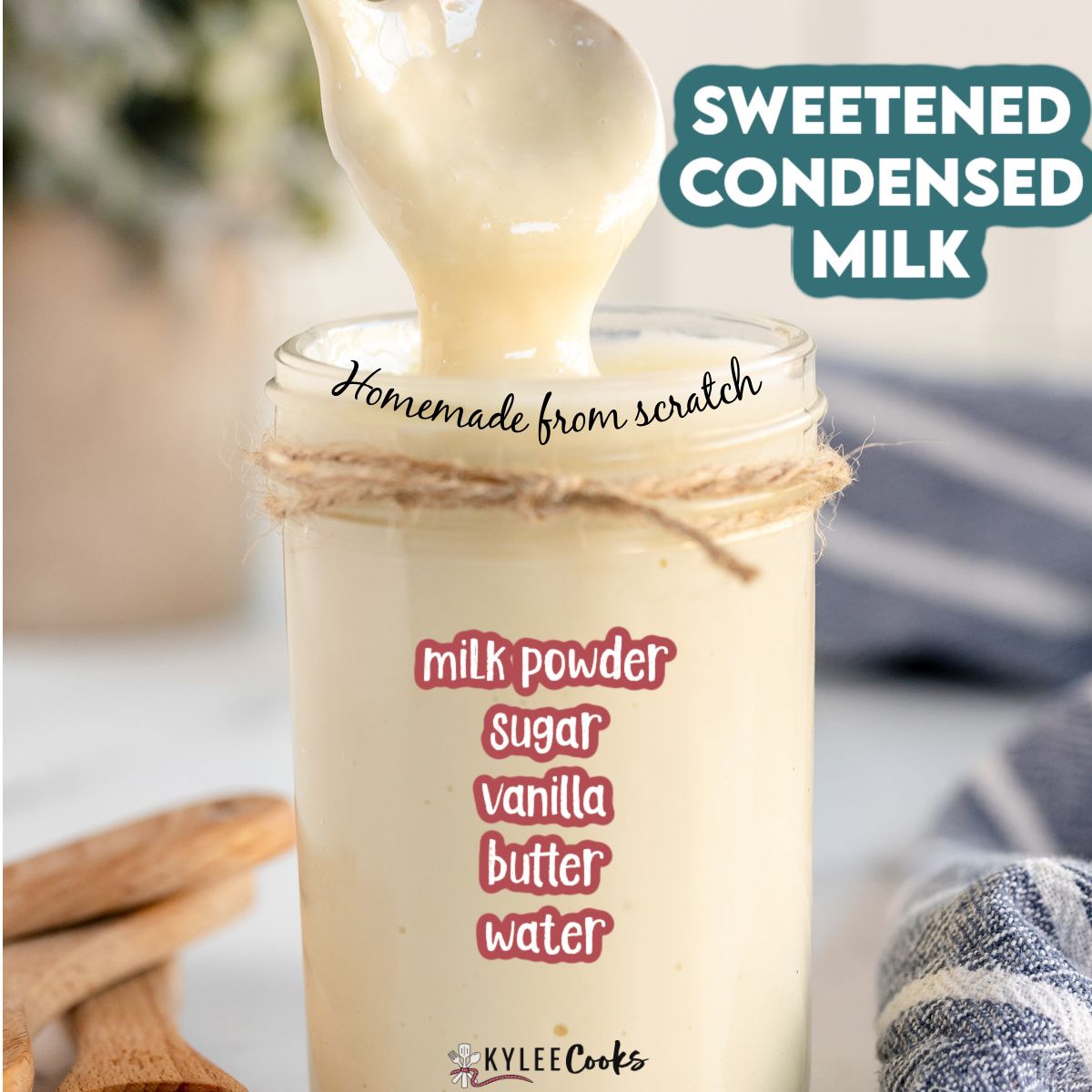 With just a few simple ingredients, create a batch of luscious homemade Sweetened Condensed Milk that’s perfect for giving your sweets that extra love!  kyleecooks.com/diy-sweetened-…