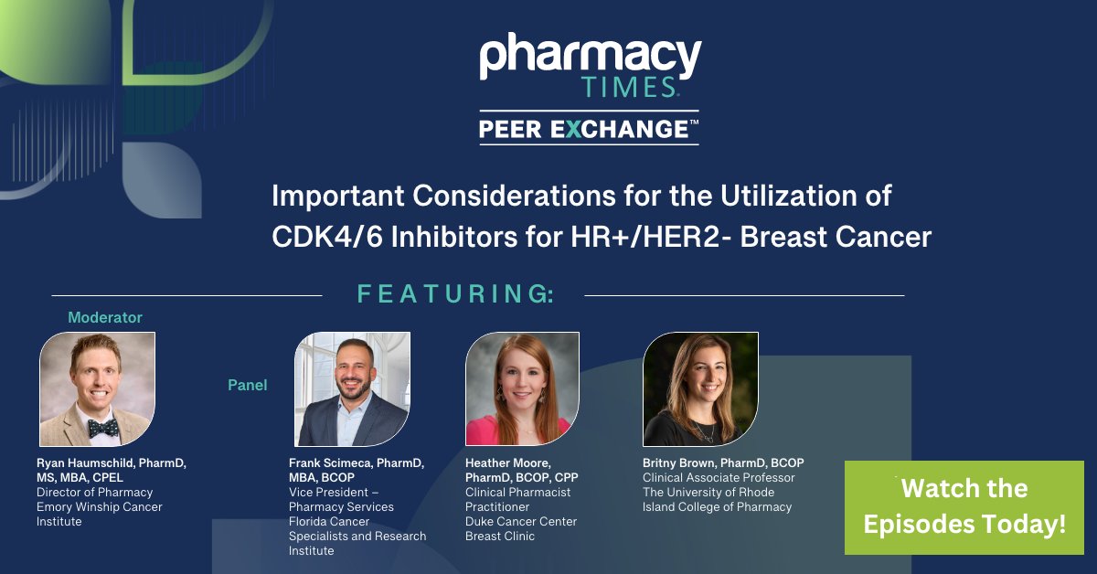 Join us to discuss the clinical impact of mBC, FDA-approved CDK4/6 inhibitors in personalized treatment, evaluating medication toxicity profiles, and more! Gain expert perspectives in the must-watch Peer Exchange episodes. Tune in here: bit.ly/4by3nXj.