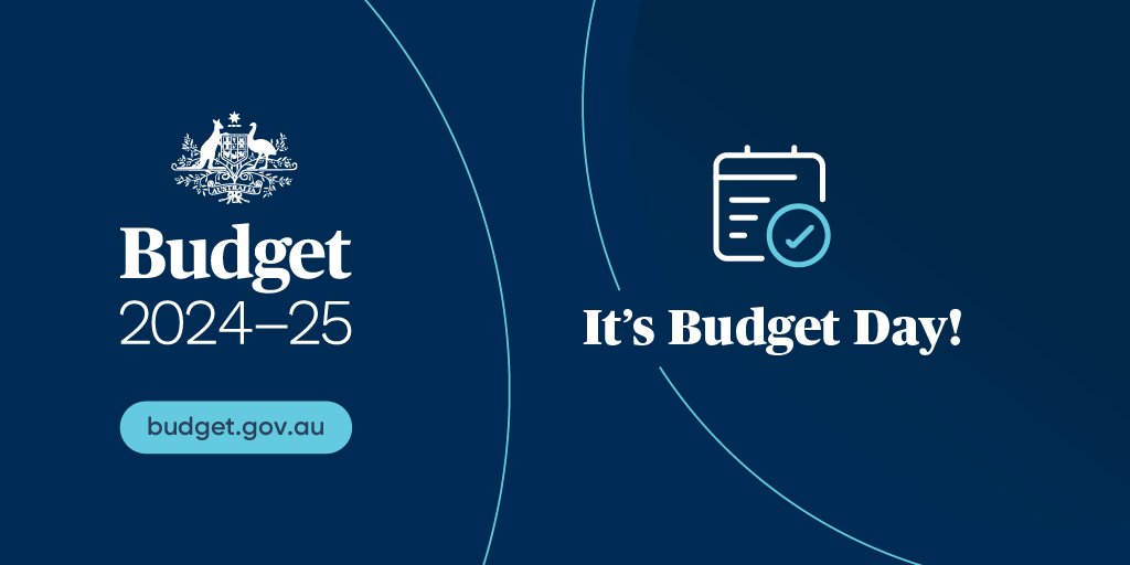 #Budget2024 is handed down TODAY! You can find all the Budget info after 7.30 pm @ budget.gov.au