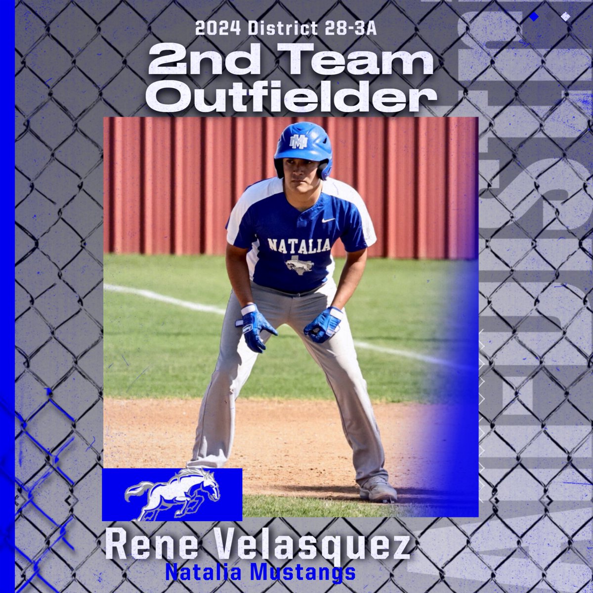 Your 2024 2nd Team All District Pitcher Zach Tanner, Catcher Andrew Arizola 2nd baseman Luis Buentello, and Outfielder RJ Velasquez!