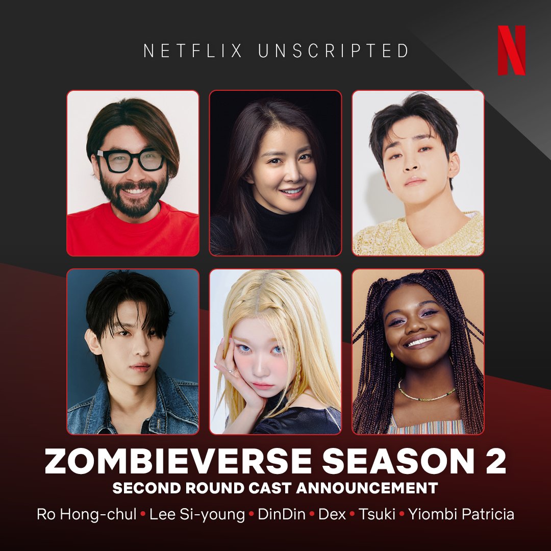 #RoHongChul, #LeeSiYoung, #DinDin, #Dex, #Tsuki, and #YiombiPatricia are confirmed to return for #ZombieverseSeason2.