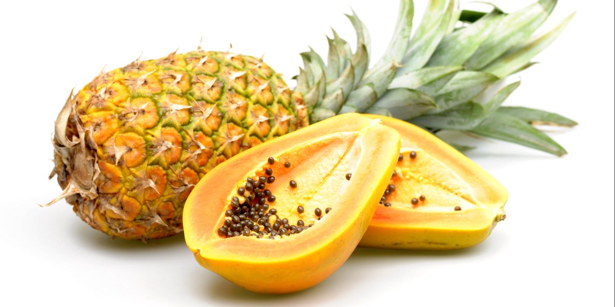 A new study in #IFTJournals provides an overview of how product developers can use the byproducts of pineapples and papaya in multiple applications including meat, dairy, and packaging. Read now: hubs.la/Q02x0Fd80 #IFTSpotlight