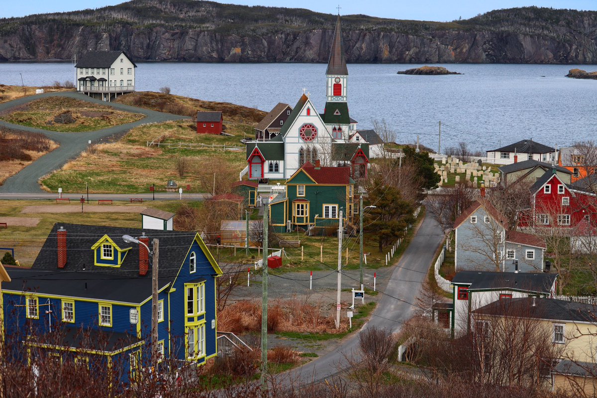 The colours of Trinity, NL. I took this photo from Gun Hill this afternoon. #Newfoundland