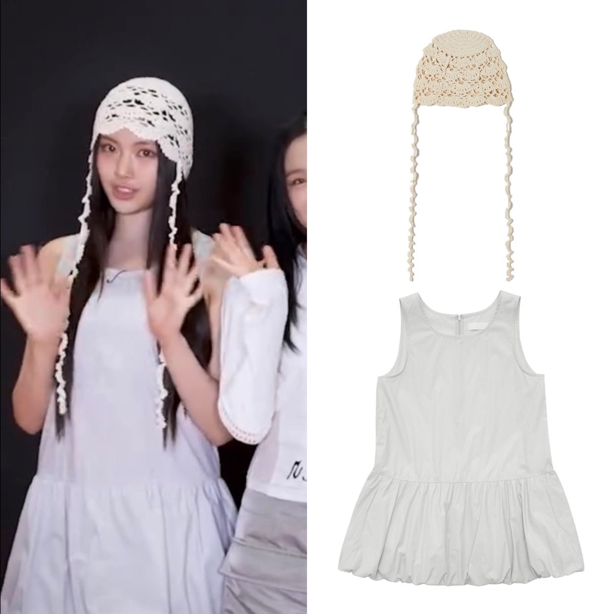 Perverze Scalloped Crochet Headdress ほ 帽子 Perverze Scalloped Crochet Headdress ほ 帽子