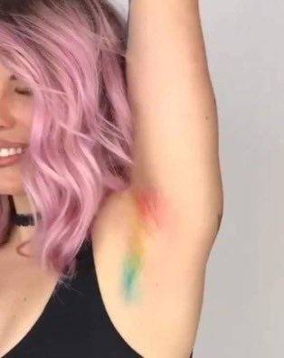 I guess now the new thing is to color your armpit hair. What’s your opinion on this one?