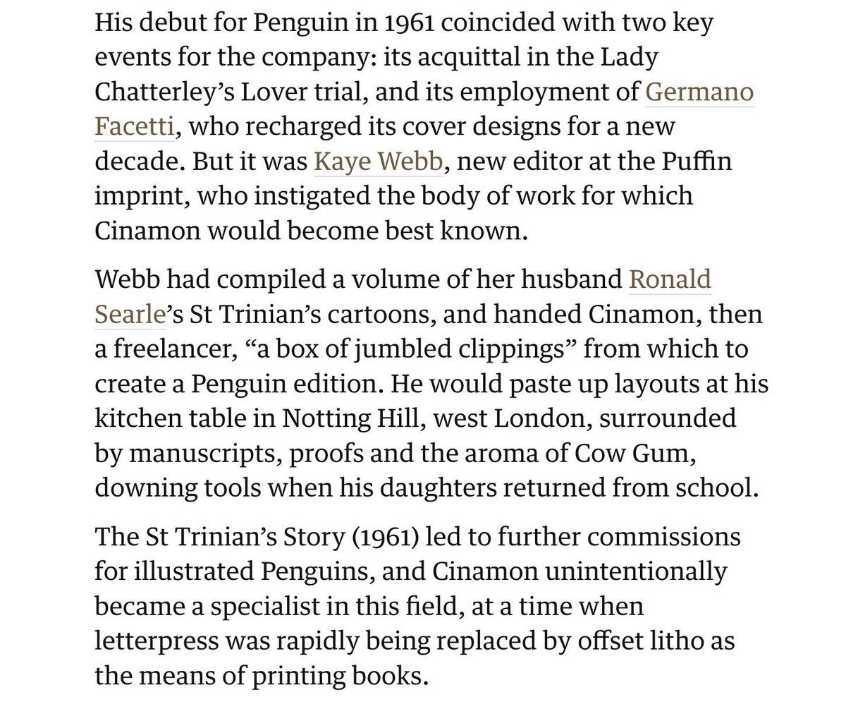 Gerald Cinamon obituary | Publishing | The Guardian amp.theguardian.com/books/2024/may… GeraldCinamon #KayeWebb