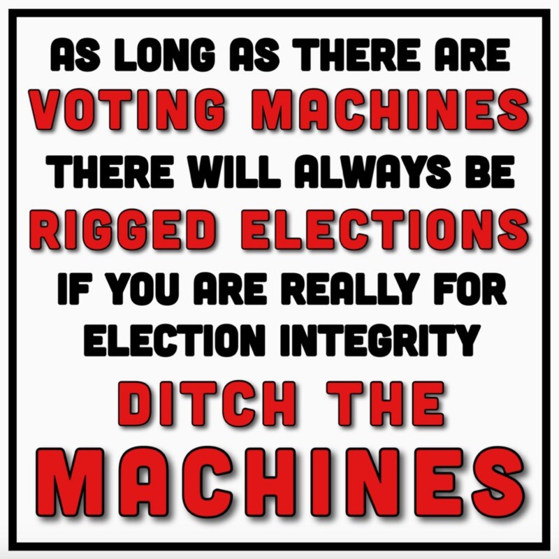 Why hasn't the @GOP addressed this issue? It should start at the local precinct level, then state & Federal. Machines & voting software can be manipulated to one party's advantage. We know that because of the fiascos in AZ, GA, PA, et al. Time to return to paper ballots only!