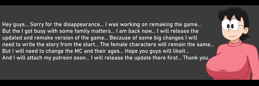 AdultNite's tweet image. He is Back 😋

#summertimesaga #summertimesaganewupdate #doraemongame #doraemonx #ben10game #summertimesagatechupdate #trending #visualnovel #adultgame #newupdate
#doraemon #trending #update