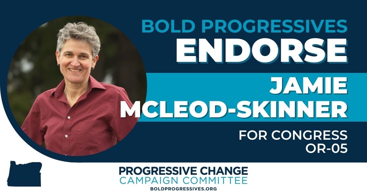 Proud to be endorsed by Bold Progressives. #OR05 #JamieForOregon