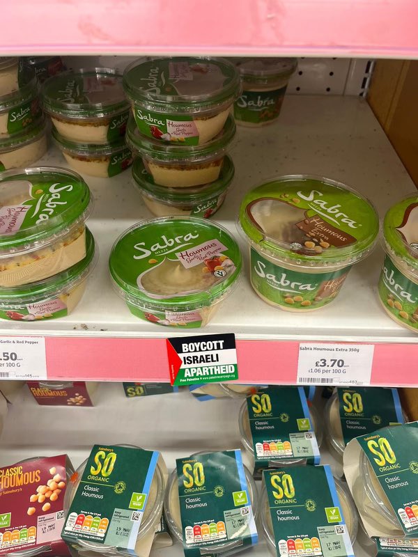 Seen at Sainsbury's in the UK.

Thanks for reminding me to buy a ton of Sabra hummus, by far the most delicious brand.