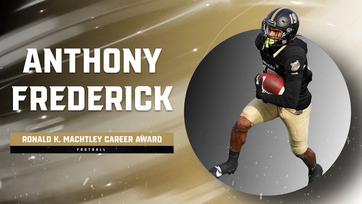 Congratulations to Anthony Frederick on winning the Ronald K. Machtley Career Award.