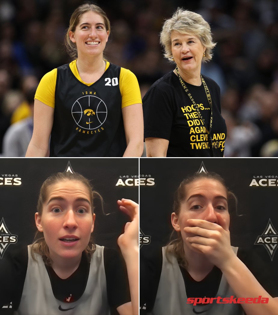 Kate Martin found out Lisa Bluder had RETIRED during a press conference 🔥😱

#NBA #WNBA #NCAA #CollegeBasketball