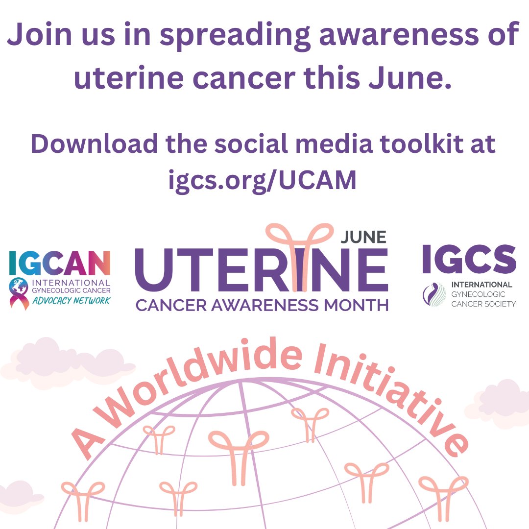 Join us in spreading awareness of uterine cancer this June! #UCAM #UterineCancer Download the social media Toolkit: bit.ly/3waF7eH