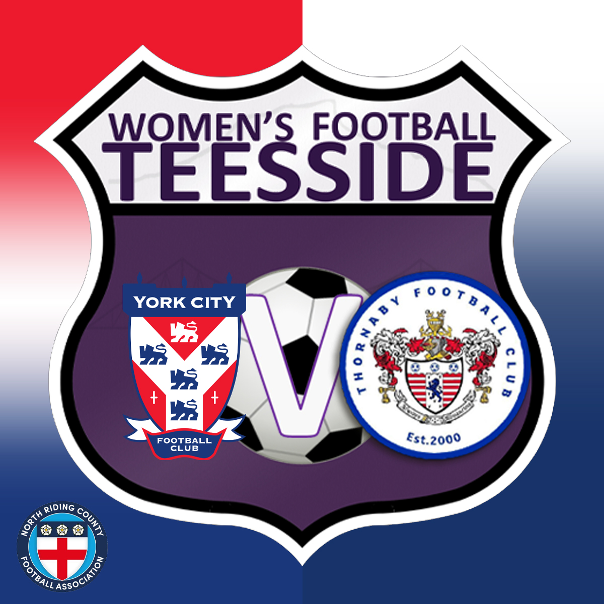 On Tuesday night @ThornabyFCWomen will play @YorkCityLFC in the @NorthRidingFA Cup Final at the Riverside Stadium. It's a first final for Thornaby and they're relishing the opportunity to play at the Riverside. 

#WFT