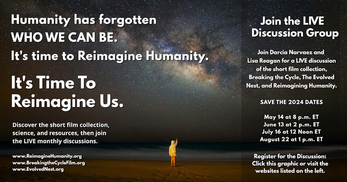 Join us this Tuesday at 8 p.m. ET for a LIVE discussion! Prepare for this discussion by reimagining your world in less than 30 minutes with the Evolved Nest film collection: tinyurl.com/39yc4r7b REGISTER FOR THE LIVE CALL ON MAY 14 AT 8 PM: us02web.zoom.us/meeting/regist…