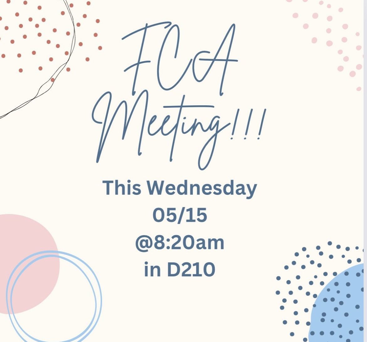 Weiss FCA (@weiss_fca) on Twitter photo Please join us for one of our last meetings of the year! We hope to see YOU there!! Please join us for one of our last meetings of the year! We hope to see YOU there!!