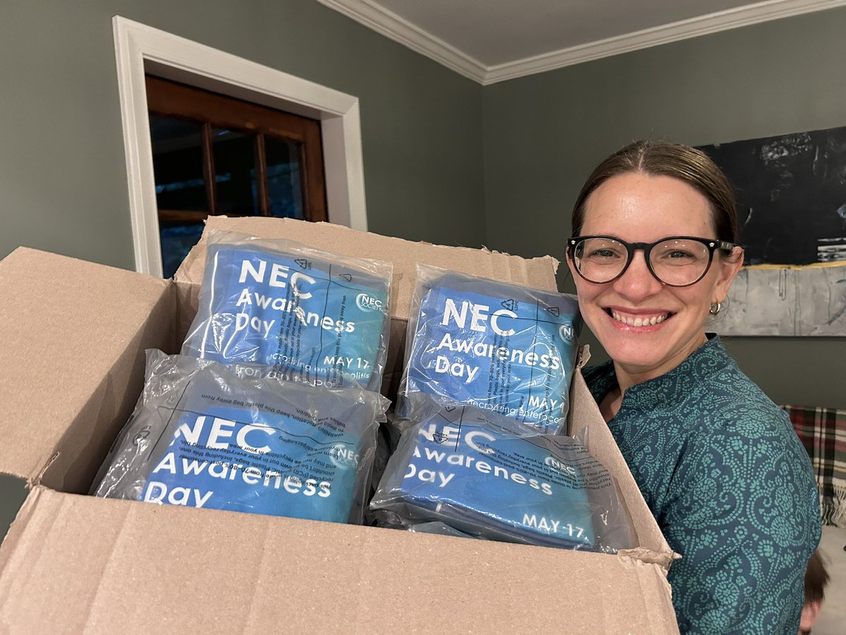 When @NECsociety shirts arrive just in time for NEC awareness day on May 17th! @EmoryNeo