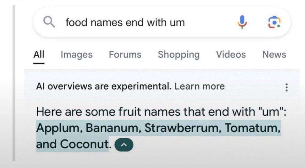 You're nailing it, Google.  Keep it up.